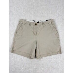 Boden Chino Shorts Womens Size US 4 Beige Flat Front Casual